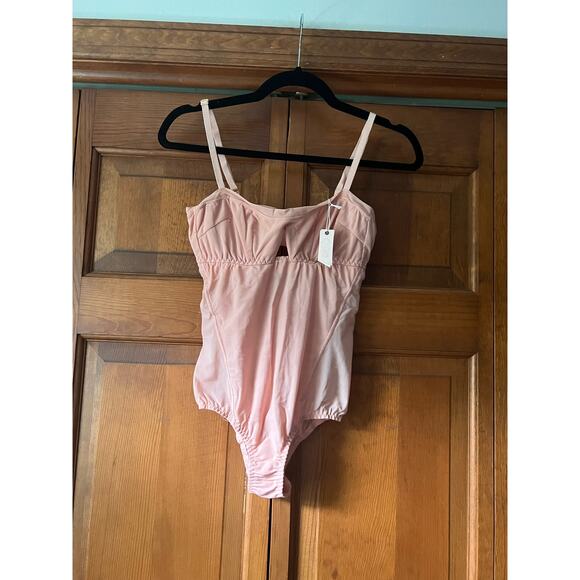 NWT Free People We Are HAH Women's Under The Wire Bodysuit Copper Rose Pink XS - Picture 3 of 13